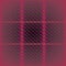 Regular squares pattern with oval elements violet magenta gray black on dark red centered and blurred