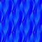 Regular wavy lines and circles pattern in blue shades with orange outlines vertically