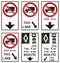 Regulatory road signs in Ontario - Canada