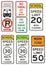 Regulatory United States MUTCD road signs