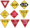 Regulatory United States MUTCD road signs