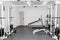 Rehabilitation equipment in therapy clinic. modern gym weight tr