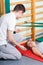 Rehabilitation exercises with physiotherapist