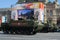 Rehearsal celebration of the 72th anniversary of the Victory Day WWII. The multipurpose airborne armored personnel carrier BTR-M