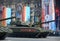 Rehearsal of parade in honor of Victory Day in Moscow.The T-14 Armata is a Russian advanced next generation main battle tank based