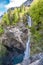 Reichenbach falls landscape at Swiss Alps