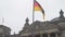 Reichstag Berlin with Germany flag