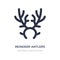 reindeer antlers icon on white background. Simple element illustration from Christmas concept