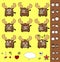 Reindeer ball cute cartoon set