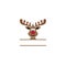 Reindeer Christmas monogram
