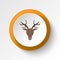 Reindeer color icon. Elements of winter wonderland multi colored icons. Premium quality graphic design icon