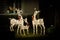 Reindeer family outdoor Christmas light decorations