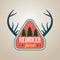 reindeer forest. Vector illustration decorative design