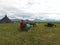 Reindeer herder station in the tundra.