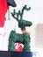 Reindeer pine tree ornament Christmas.