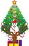 Reindeer\'s Christmas tree