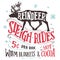 Reindeer sleigh rides signboard