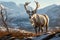 Reindeer in the spring embodying renewal and nature\\\'s seasonal beauty