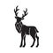 reindeer. Vector illustration decorative design