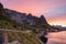 Reine, Lofoten, Norway. Fishing village.