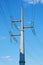 Reinforced concrete power line pole