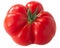 Reisetomate  heirloom ribbed tomato Solanum lycopersicum fruit isolated