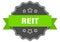 reit label. reit isolated seal. sticker. sign