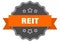 reit label. reit isolated seal. sticker. sign