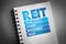 REIT - Real Estate Investment Trust acronym on notepad, business concept background