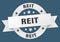 reit round ribbon isolated label. reit sign.