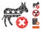 Reject democrat donkey Mosaic Icon of Tremulant Parts