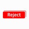 Reject icon in simple style