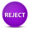 Reject luxurious glossy purple round button abstract
