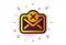 Reject mail icon. Delete message sign. Vector