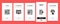 reject man stop stamp cancel onboarding icons set vector