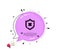 Reject protection icon. Decline shield sign. Vector
