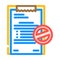 rejection letter color icon  illustration