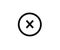 Rejection symbol cross icon refusion cancel delete decline