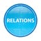 Relations floral blue round button