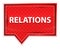 Relations misty rose pink banner button