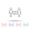 Relationship of different sexes multi color icon. Simple thin line, outline  of people icons for ui and ux, website or