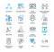 Relationship marketing icon collection set. Business commercial strategy.