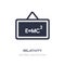 relativity formulae icon on white background. Simple element illustration from Education concept