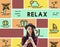 Relax Calm Chill Happiness Life Resting Vacation Concept