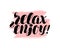 Relax and Enjoy, hand lettering. Positive quote, calligraphy vector illustration