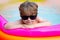 Relax. Resort. Boy in the pool. A child in sunglasses. Vacation. Enjoyment, lifestyle.