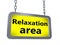 Relaxation area on billboard