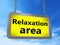 Relaxation area on billboard