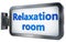 Relaxation room on billboard