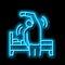 relaxation techniques neon glow icon illustration